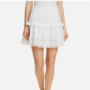 Rebecca Taylor Karine Eyelet White Skirt - NWT